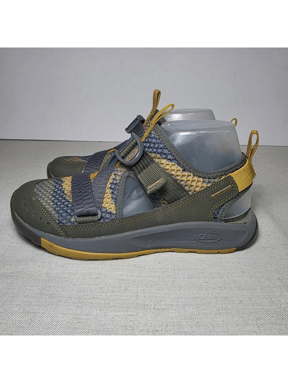 Chaco Odyssey Women’s 7 Amphibious Water Hiking Shoes Olive Gold